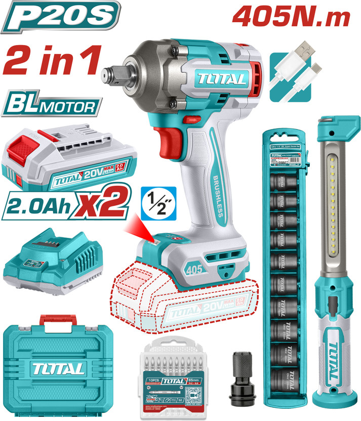 TOTAL TOTAL TOSLI23056 Power & Hand Tool Kit(3 Tools) - Flipkart Deal