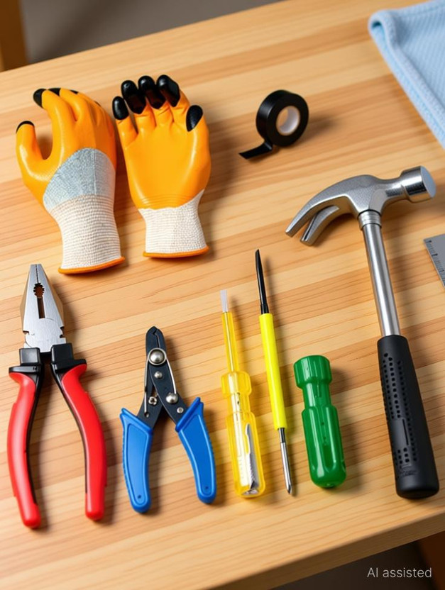 Aaisha Crafts HANDTOOL & CLAW HAMMER Power & Hand Tool Kit(6 Tools)