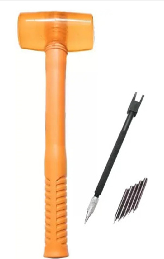 HARSHVANI Rubber Mallet Tile Hammer with Tile Cutter Pencil Soft Face Hammer for Tiles Hand Tool Kit(2 Tools)