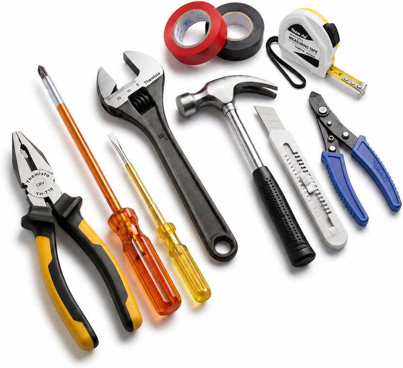 tHemiStO tHemiStO TH-TK04 10 Pcs Basic Tool Kit for Home Use | Hand Tool Kit(10 Tools) - Flipkart Deal