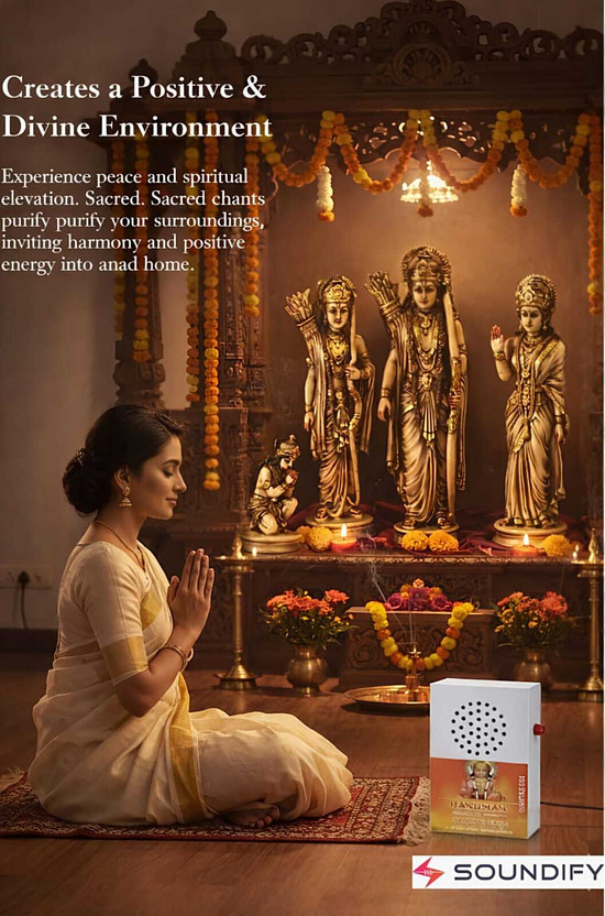 SOUNDIFY Hanuman Ji 7-in-1 Full-Length (Turbo) | Peaceful Meditation Prayer Kit