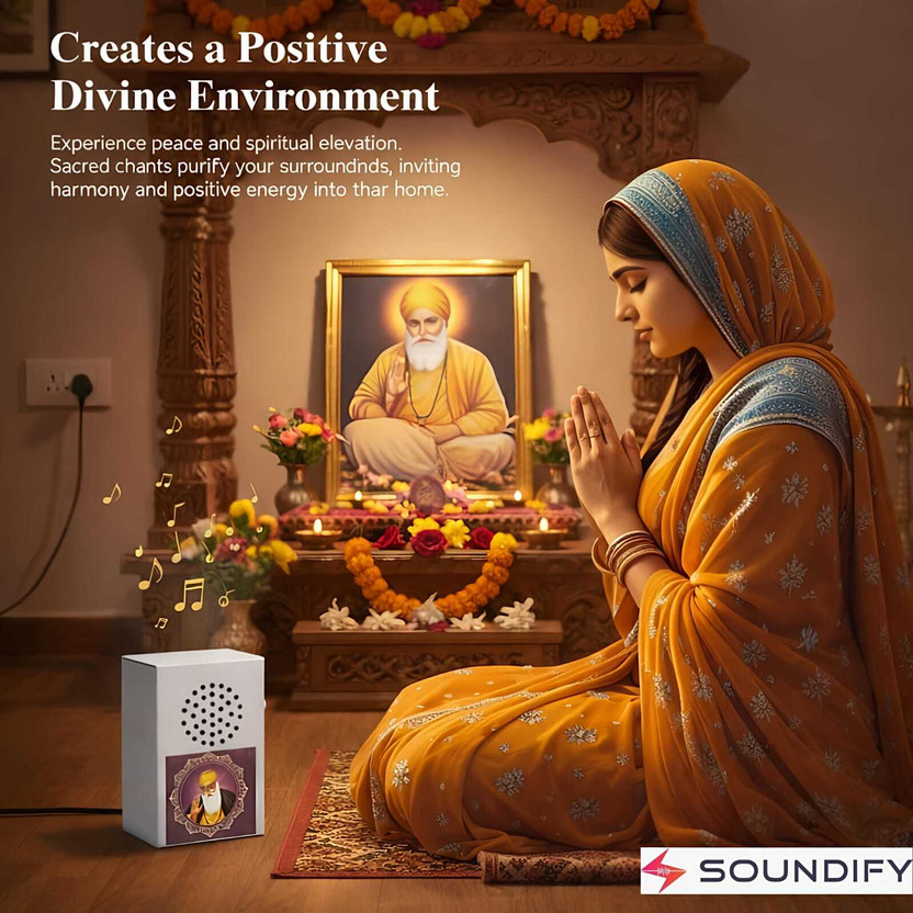 SOUNDIFY Waheguru 6-in-1 Sikh Mantra Chanting Box (Turbo) Prayer Kit