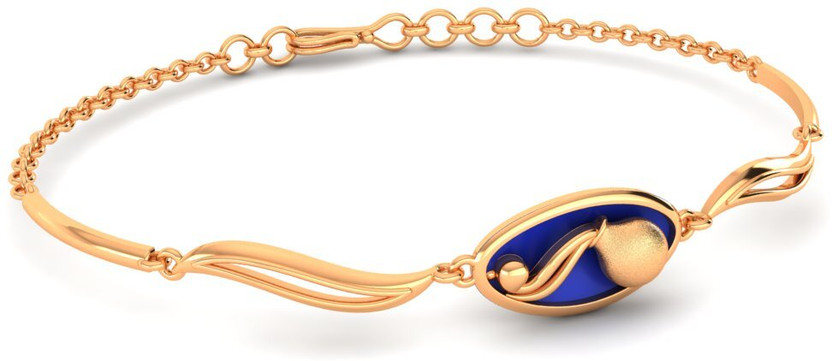 PC Chandra Jewellers "Aquarius Flow" Horoscope Bracelet Yellow Gold 22kt Bracelet