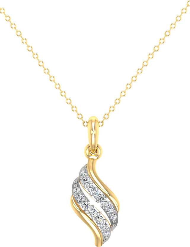 avsar Avsar BIS Hallmark AVP1163YB 14kt Cubic Zirconia Yellow Gold Pendant