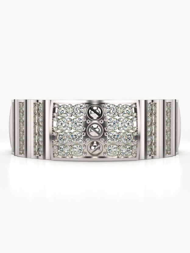 VALANOVA VGR0001_CWL White 9kt Lab Grown Diamond White Gold ring