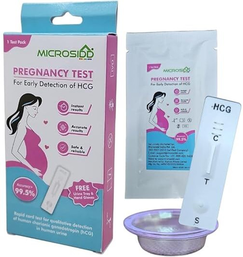 MICROSIDD Pregnancy Test for early detection of HCG Pregnancy Test Kit(1 Tests)