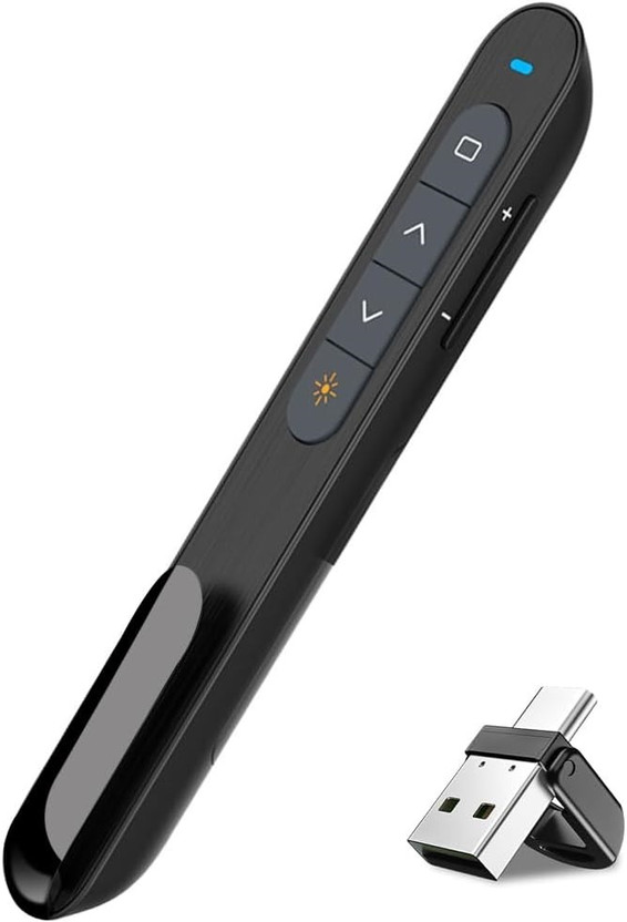 Jihaan Volume Wireless Presenter Remote remote slide changer Presenter(Black)