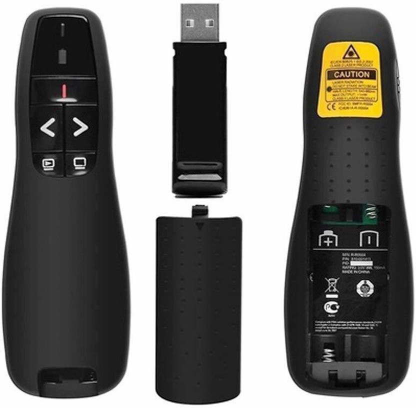 Jihaan Slide Changer Wireless Laser Presenter Presentation Remote Clicker Laser Pointer 2022 Latest Wireless Presenter Presenter(Black)