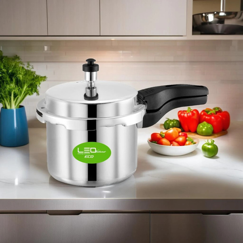 Leo Natura Aluminium 3 L Outer Lid Pressure Cooker(Aluminium)