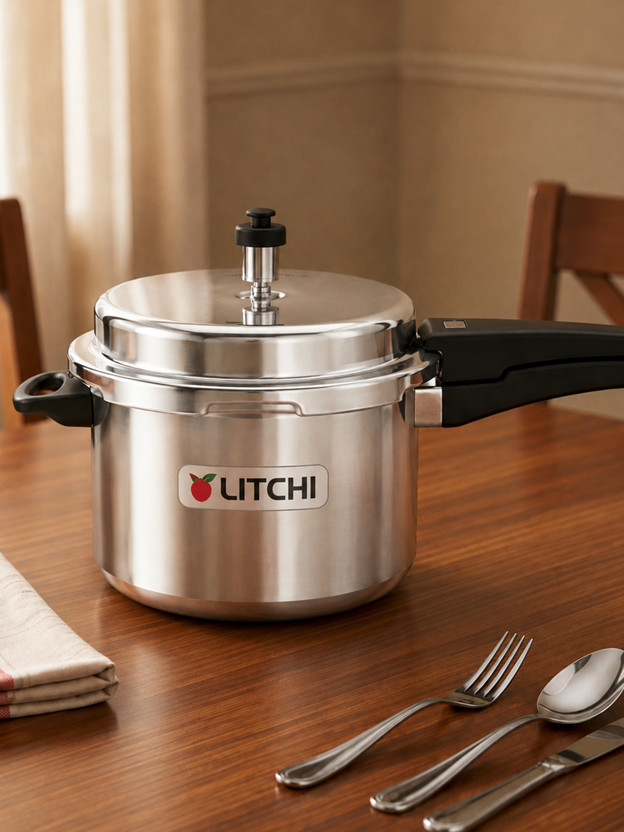 Litchi Aluminium Outerlid 5 L Outer Lid Pressure Cooker(Aluminium)