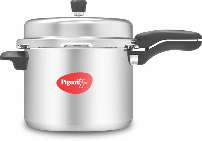 Pigeon Deluxe 10 L Outer Lid Pressure Cooker(Aluminium)