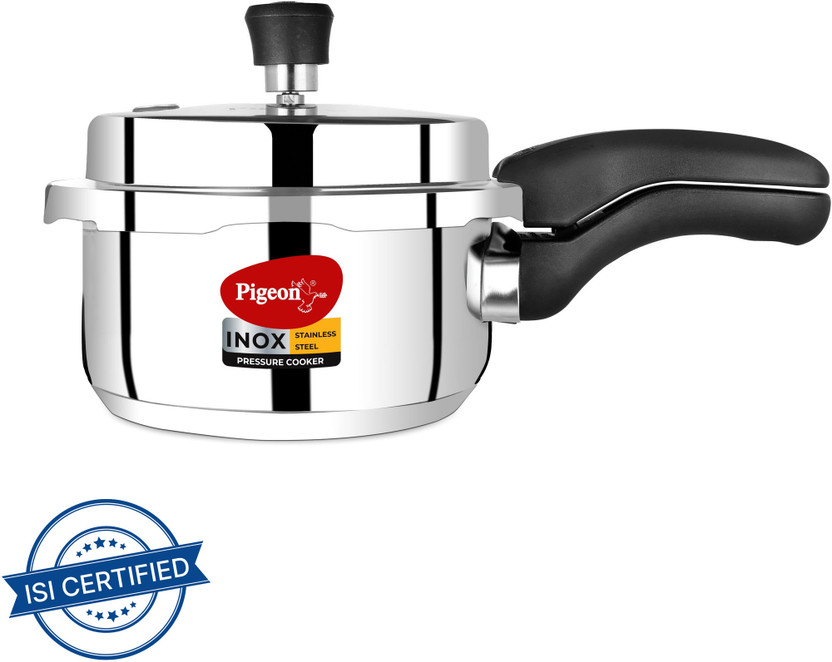 Pigeon Inox Pro and 2 L Outer Lid Induction Bottom Pressure Cooker(Stainless Steel)