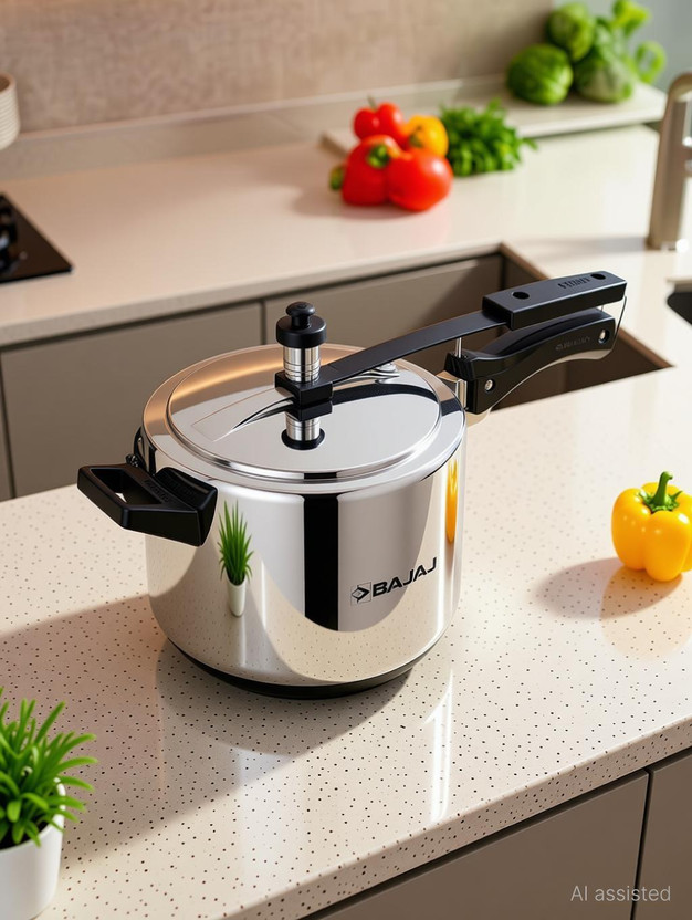 BAJAJ New Shakti 5 L Inner Lid Pressure Cooker(Aluminium)