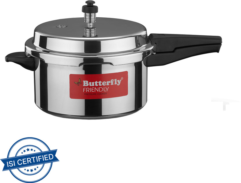 Butterfly Friendly / Friendly Non-IB 5 L Outer Lid Pressure Cooker(Aluminium)