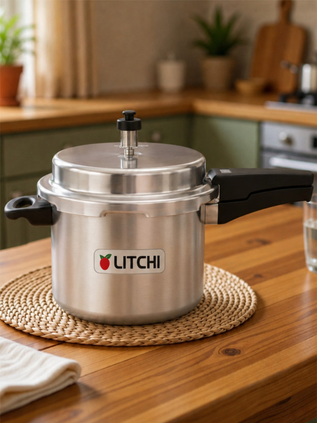 Litchi Aluminium Outerlid 12 L Outer Lid Pressure Cooker(Aluminium)