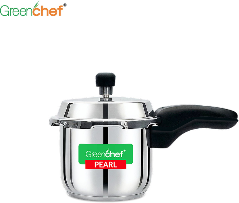 Greenchef Pearl 3 L Outer Lid Induction Bottom Pressure Cooker(Stainless Steel)