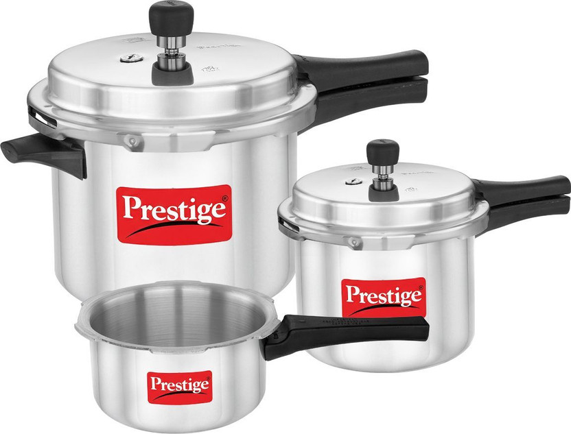 Prestige Popular 2 L, 3 L, 5 L Outer Lid Pressure Cooker(Aluminium)