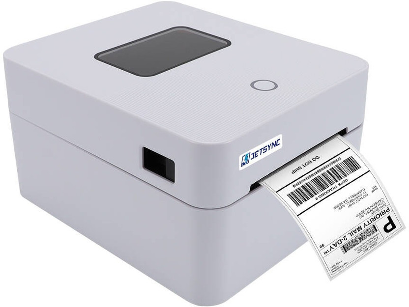 JETSYNC Bluetooth Direct Thermal 4 x 6 Shipping Label/Barcode Printer Multi-function Monochrome Thermal Transfer Printer(Label Roll)