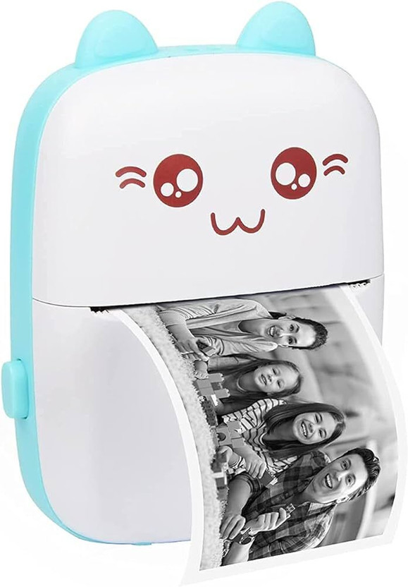 4uonly Portable Bluetooth Mini Thermal Printer Self Adhesive Paper OHJ15 Multi-function Monochrome Label Printer(Label Tape)