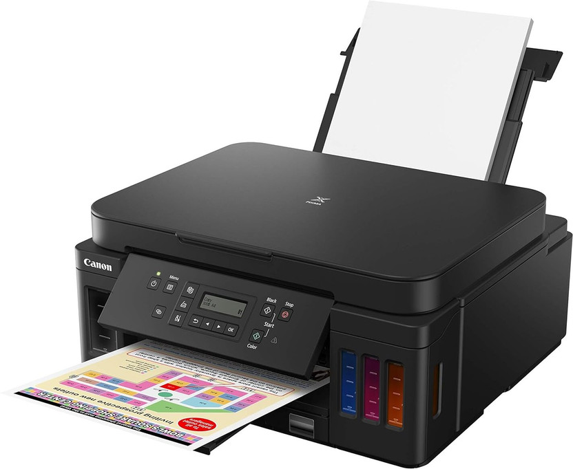 Canon PIXMA G6070 Color All-in-one Inkjet Printer Multi-function WiFi Color Ink Tank Printer(1 Ink Bottle Included)