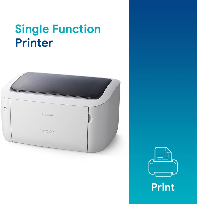 Canon LBP6030W Wireless Black & White Printer with USB Support Single Function WiFi Monochrome Laser Printer(Toner Cartridge, 1 Toner Cartridge Included)