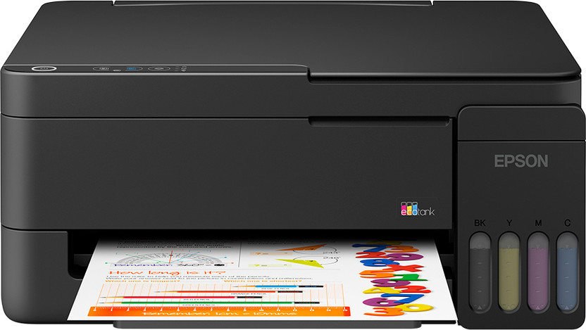 Epson EcoTank L3310 Multi-function Color Ink Tank Printer(4 Ink Bottles Included)