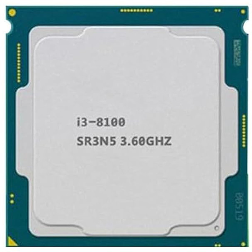 CPU WALA i3-8100 Generation 65 W 3.6 GHz LGA 1151 4 Core Processor Designed for Desktop(Silver)