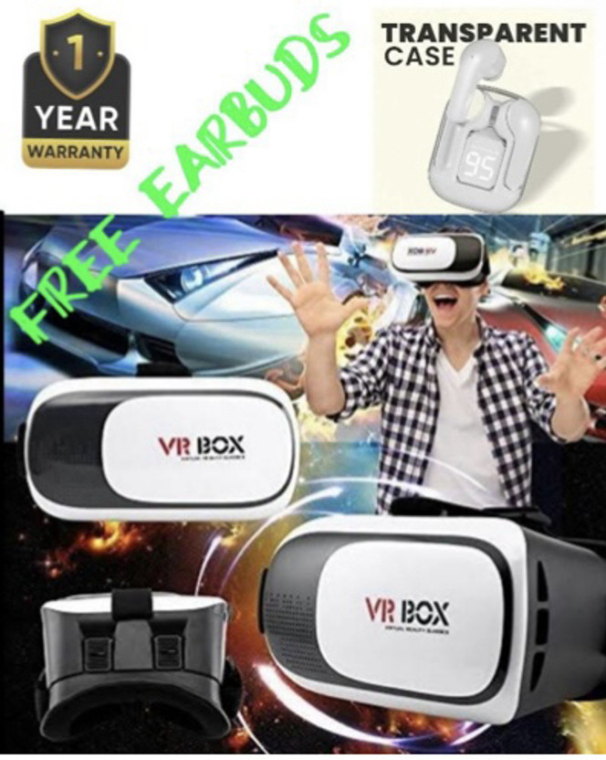 hemt VR Virtual Reality Headset| 3D Glasses 5.5 GHz AM4 10 Core Processor Designed for Mobile(White, Black)