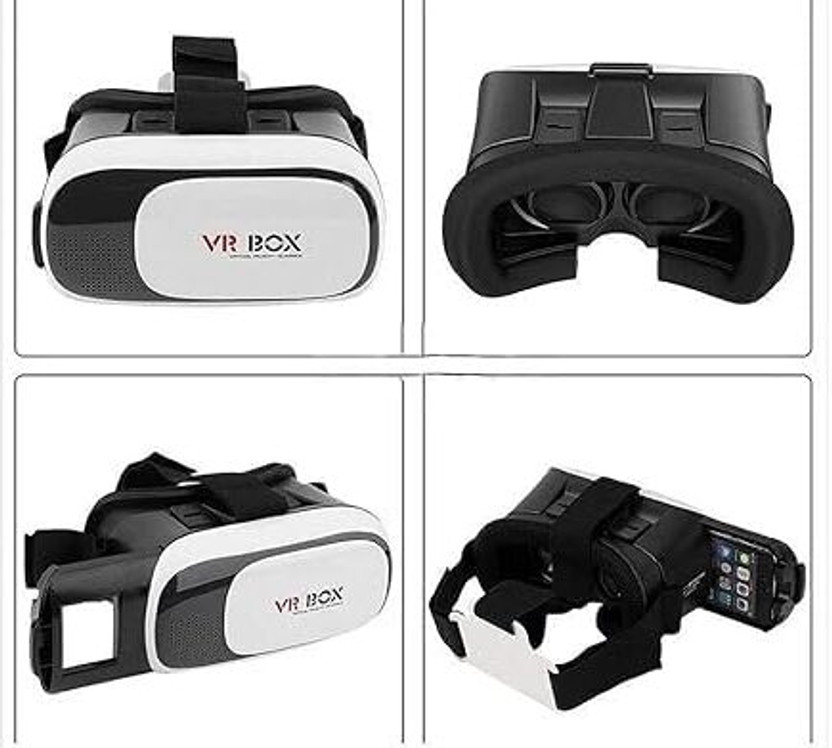 AKM Virtual Reality Headset| 3D Glasses Headset |VR Set Box 5.5 GHz AM4 1 Core Processor Designed for Mobile(Black, White)
