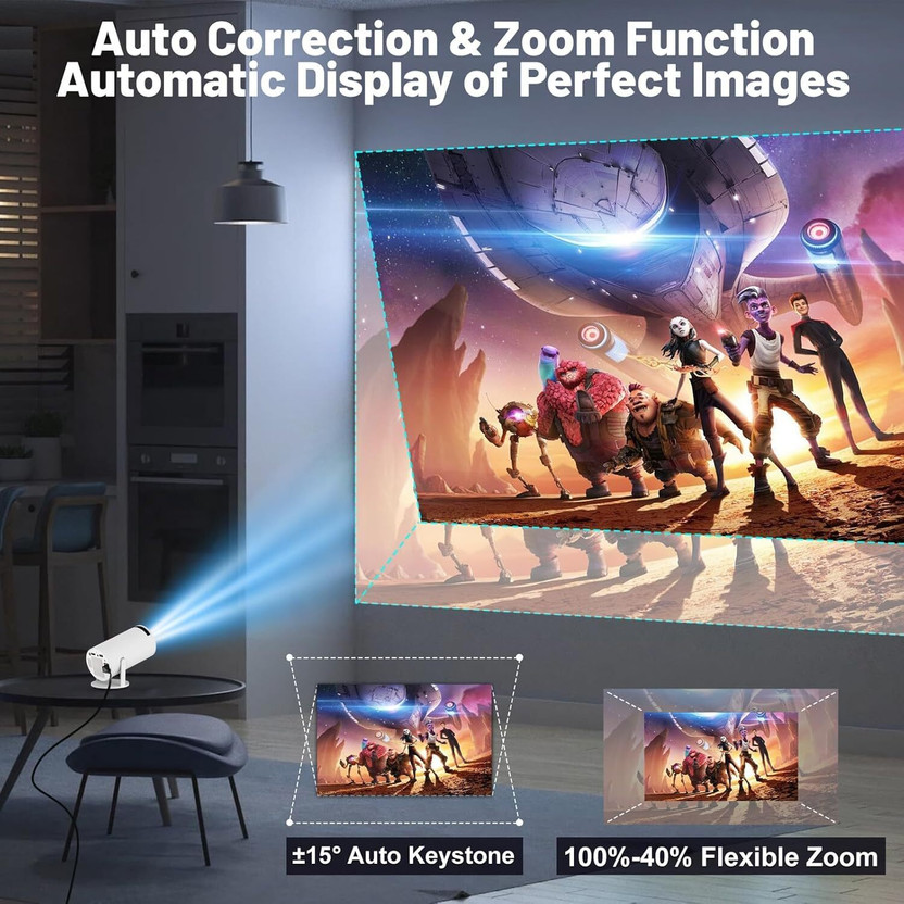4uonly Buy Best Portable LED Mini Home Theater, Video Projector WSH22 Projector Screen (Width 115.5 cm x 44.5 cm Height)