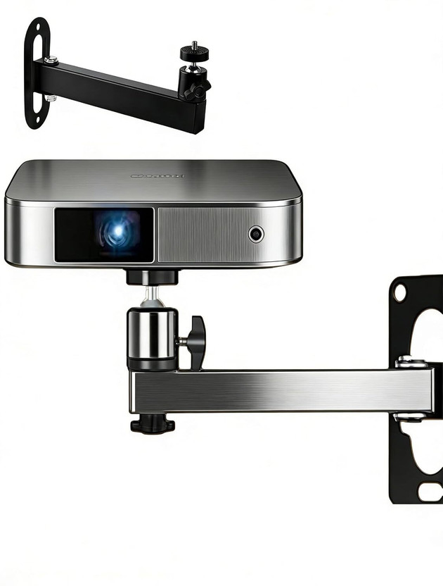 XTECTORVIEW Projector Wall Mount Stand with Adjustable Tilt Swivel & 360° Rotation Ball Head Projector Stand(Maximum Load Capacity 10 kg)