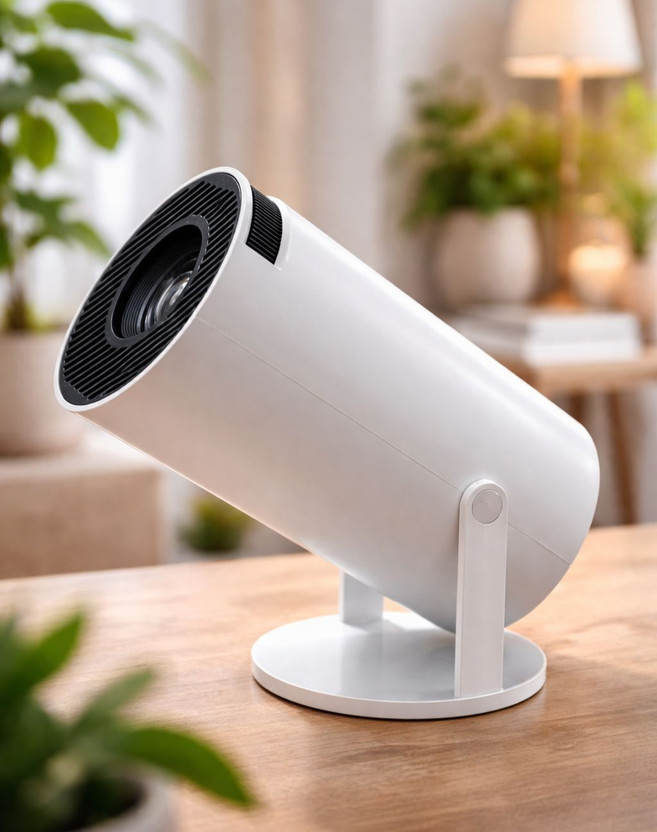 Steepify HY300 Mini LCD Projector with HDMI USB LED Display(4500 lm / 1 Speaker / Remote) (4500 lm / 1 Speaker / Wireless / Remote Controller) Portable Projector(White)