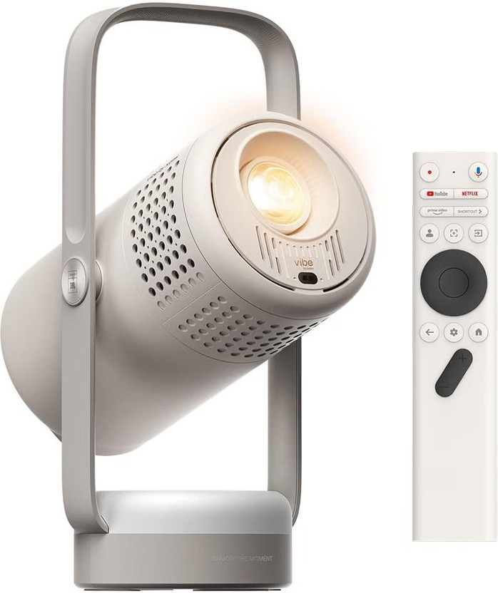 XGIMI Vibe One (1200 lm / 2 Speaker / Wireless) Portable Projector(White)