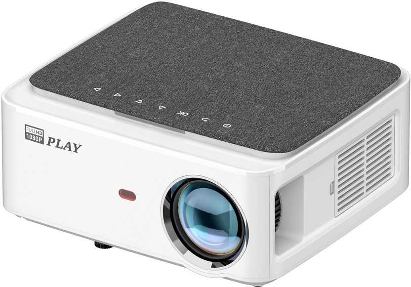 PLAY Full HD Native 1080P Big Screen 5G WIFI Android 3D Home Office Projector (8000 lm / Remote Controller) Projector(Black)