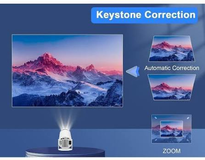 TECHEL TECHEL 4K Android Smart Projector Full HD 1080 UIREHJ67 (2200 lm / Wireless / Remote Controller) Portable Projector(White) - Flipkart Deal