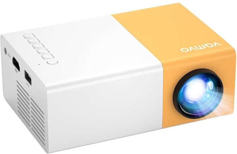 ULTRABYTES mini projector (600 lm / Remote Controller) Portable Projector(YELLOW AND WHITE)