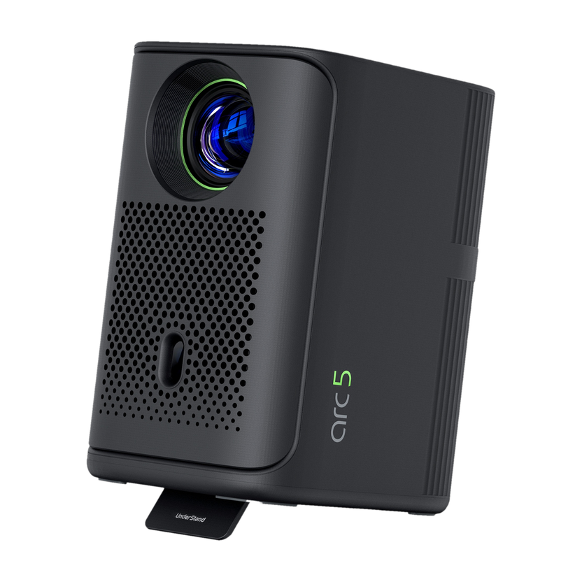 Google Lumio Arc 5 (200 lm / 1 Speaker / Wireless / Remote Controller) Portable Official Google TV & Netflix, Native 1080p Full HD, 4K Support, 100" Screen, Auto Keystone, Obstacle Avoidance, Dolby Audio, Bluetooth Speaker Projector(Grey) - Flipkart Deal