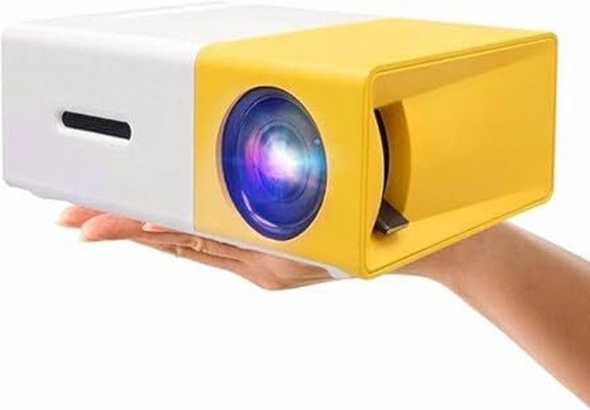 SHARNGA Mini Yellow LED Projector, Portable Home Theater Display (20 lm) Portable Projector(Multicolor)