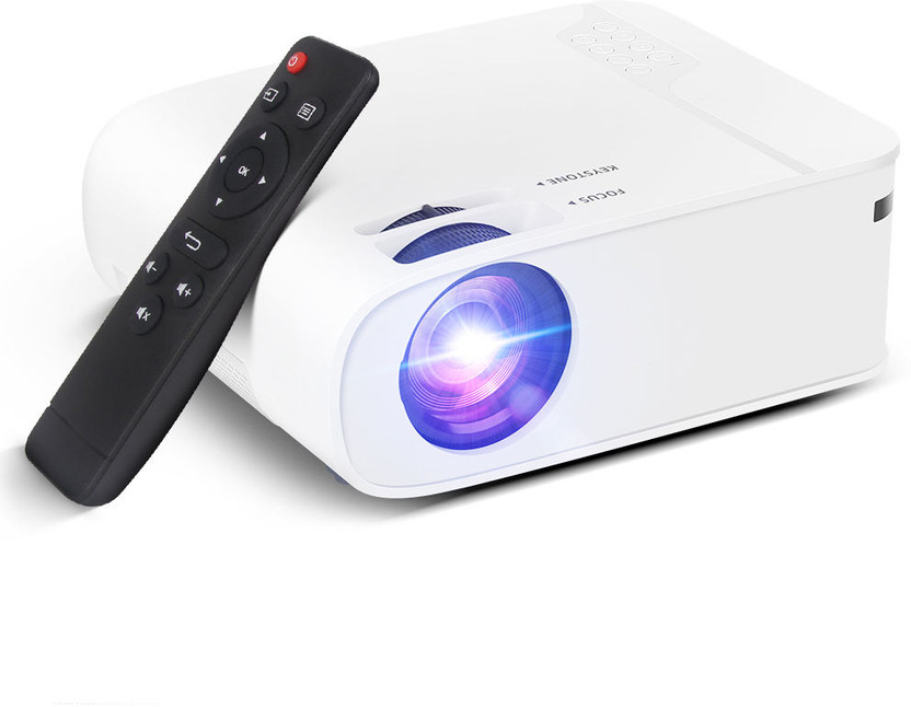 Orlov PJ050 Android Smart Projector Full HD 1080p | WiFi Bluetooth | 11500 Lumens (11500 lm / 1 Speaker / Wireless / Remote Controller) Portable Projector(Grey)
