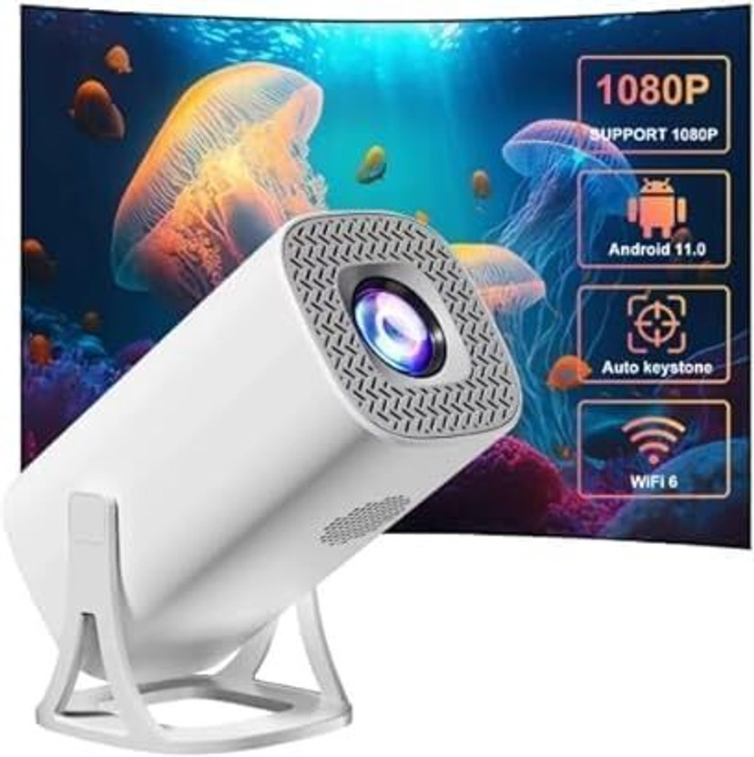 Wifton Wifton S40 Android WiFi Projector for Movies, OTT Streaming & Presentations (6000 lm / 1 Speaker / Wireless / Remote Controller) Portable Projector(White) - Flipkart Deal