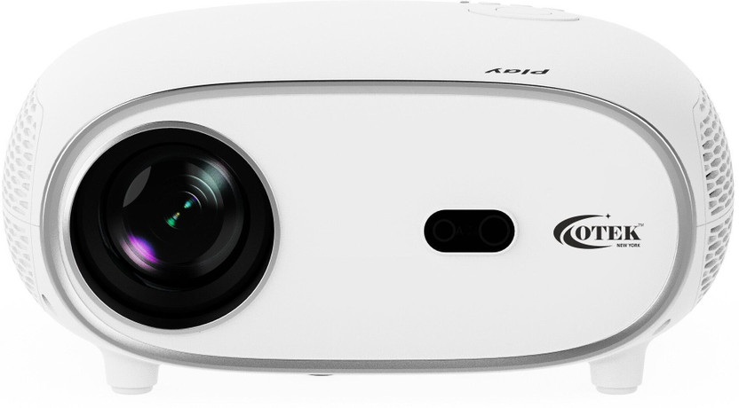 OTEK OT-BPlay (7500 lm / 1 Speaker / Wireless / Remote Controller) Portable Projector(White)