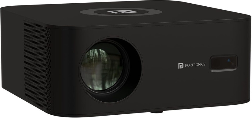 Portronics Beem 510 Smart Projector, 4K Support / 1080p Native, 5W Speaker, Auto Focus, (5300 lm / Wireless / Remote Controller) Portable Projector(Black)