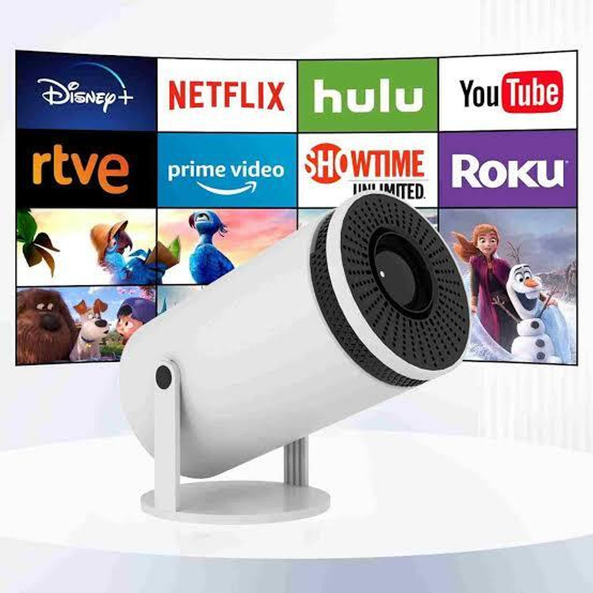 TECHEL TECHEL 4K Android Smart Projector Full HD 1080 UIREHJ25 (2200 lm / Wireless / Remote Controller) Portable Projector(White) - Flipkart Deal