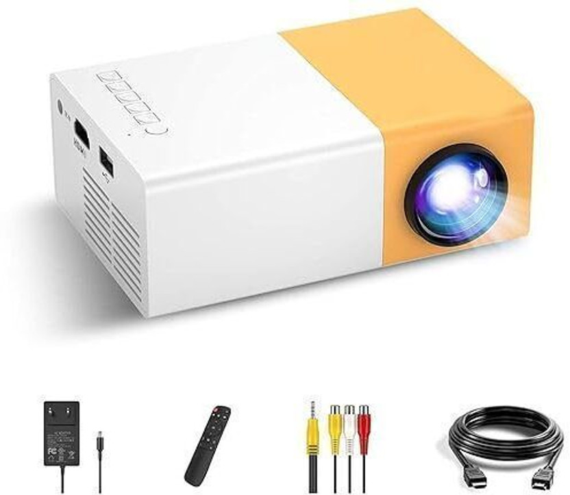 Cabriz Portable_Projector (500 lm) Portable Projector(yellow/white)