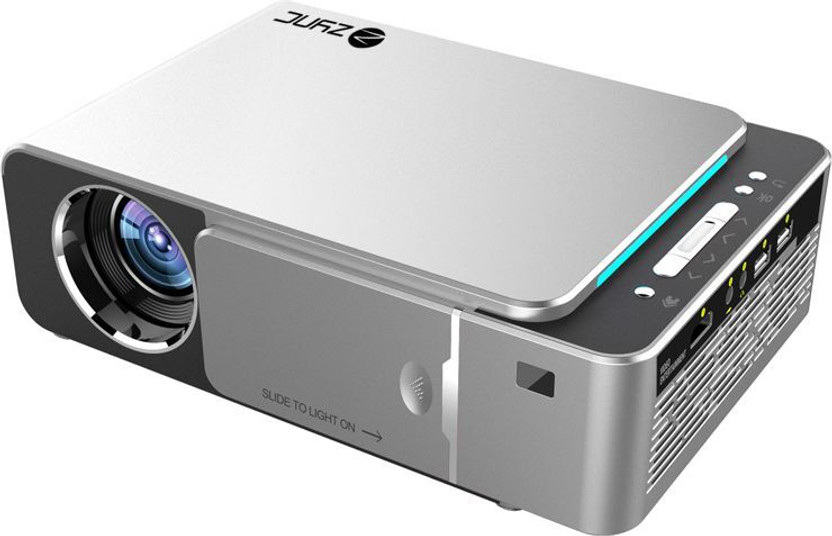 Zync T6 Android 10 Smart 4K Home Cinema Mini 3D (7000 lm / 1 Speaker / Wireless / Remote Controller) Portable Projector(Grey)