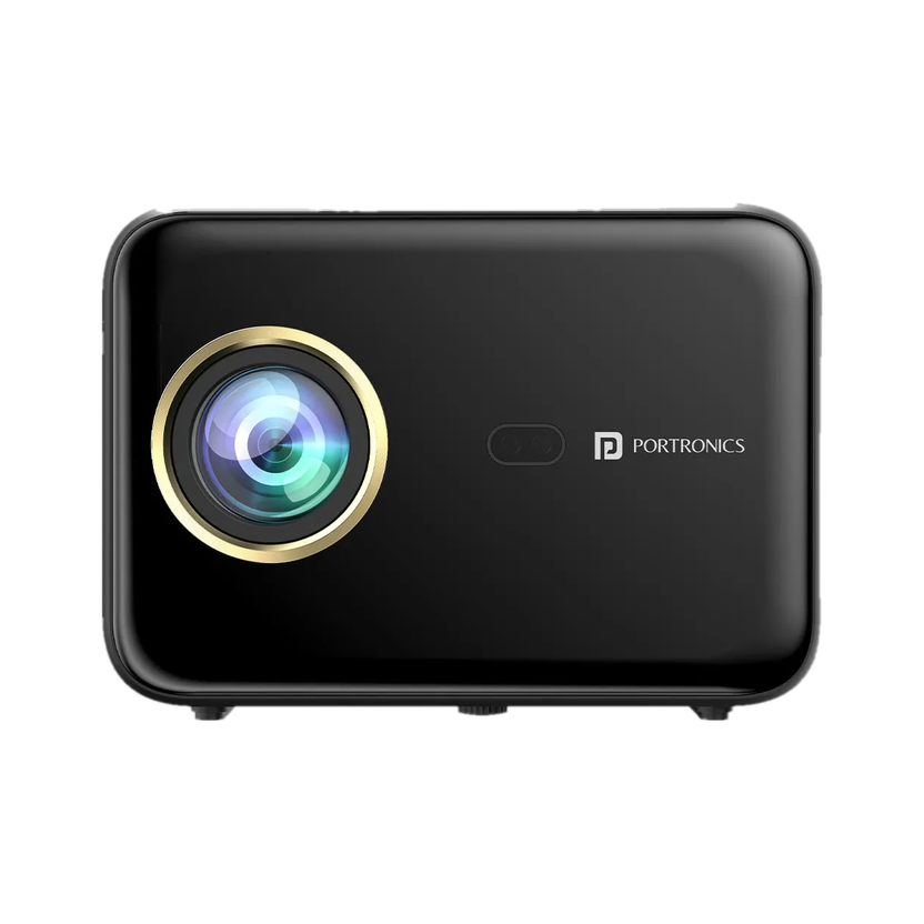 Portronics Beem 460 Smart LED Projector with 1080p Full HD, 4000 Lumens, Streaming Apps (4000 lm / 1 Speaker / Wireless / Remote Controller) Portable Projector(Black)