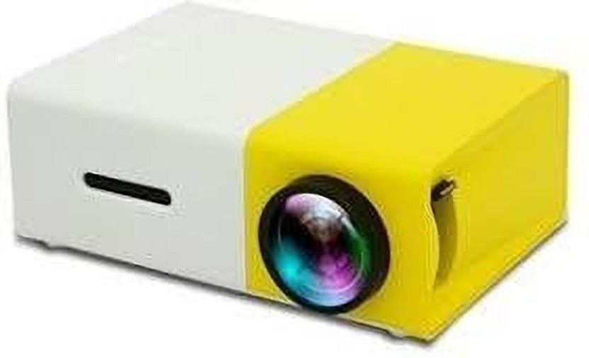 carbiz Portable_Projector (500 lm) Portable Projector(yellow/white)