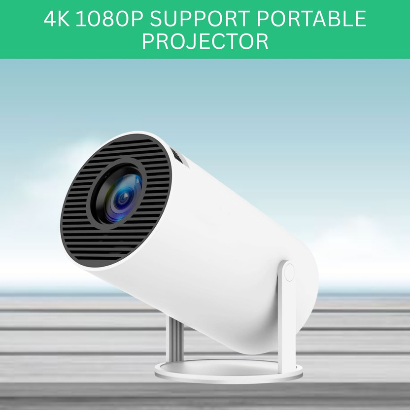 Clairbell Clairbell Protable Projector for Home 4K Support With Built-in Apps Netflix, YouTubeT70 (4500 lm / 1 Speaker / Wireless / Remote Controller) Portable Projector(White) - Flipkart Deal