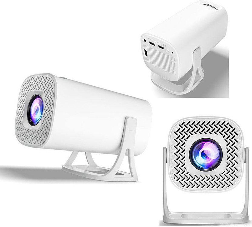 AG INDUSTRY Android 11.0 Smart Projector, 1080P & 4K Support , 2.4G & 5G Wifi, 2X Brighter (8500 lm / 1 Speaker / Wireless / Remote Controller) Portable Projector(White)