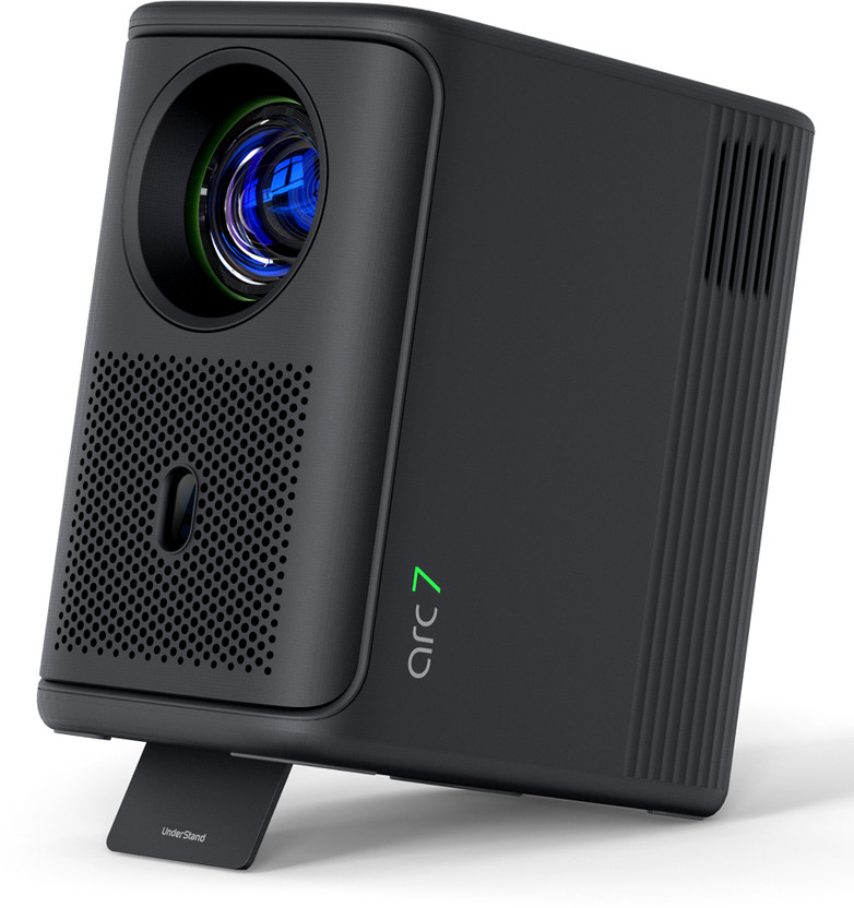 Lumio Arc 7 (400 lm / 2 Speaker / Wireless / Remote Controller) Portable Official Google TV & Netflix, Native 1080p Full HD, 4K Support, 100" Screen, Auto Keystone, Obstacle Avoidance, Dolby Audio, 16W Bluetooth Speaker Projector(Grey)